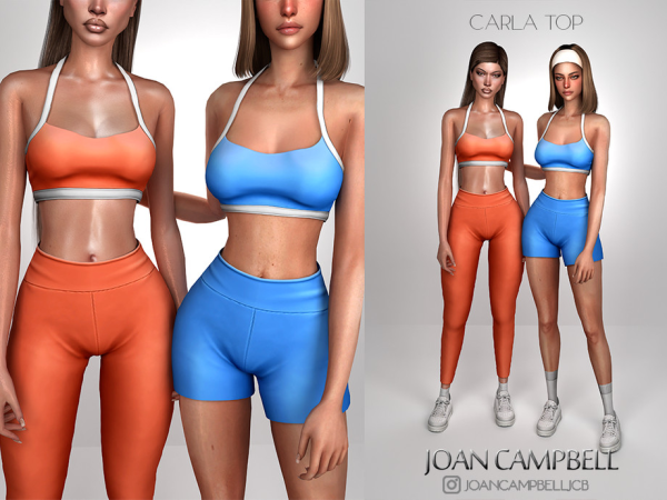 Alpha CARLA SPORTY SET by Joan_Campbell_Beauty_ - The Sims 4 Custom Content