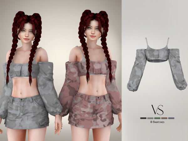 Alpha Eden Set Top 1 - The Sims 4 Custom Content