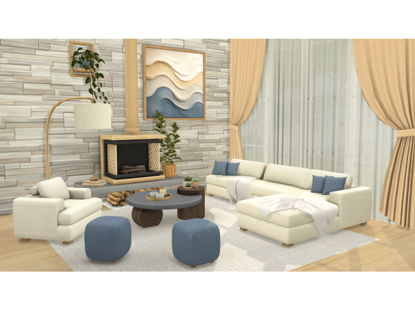 Maxis Match May 2026 Set Living Modern Farm by comiko - The Sims 4 Custom Content