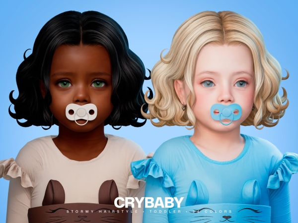 Maxis Match CRYBABY Stormy Hairstyle I Toddler - The Sims 4 Custom Content