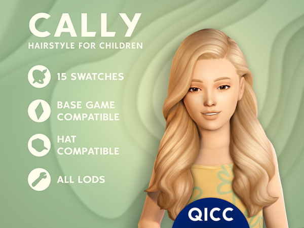 Maxis Match Cally Hair - The Sims 4 Custom Content