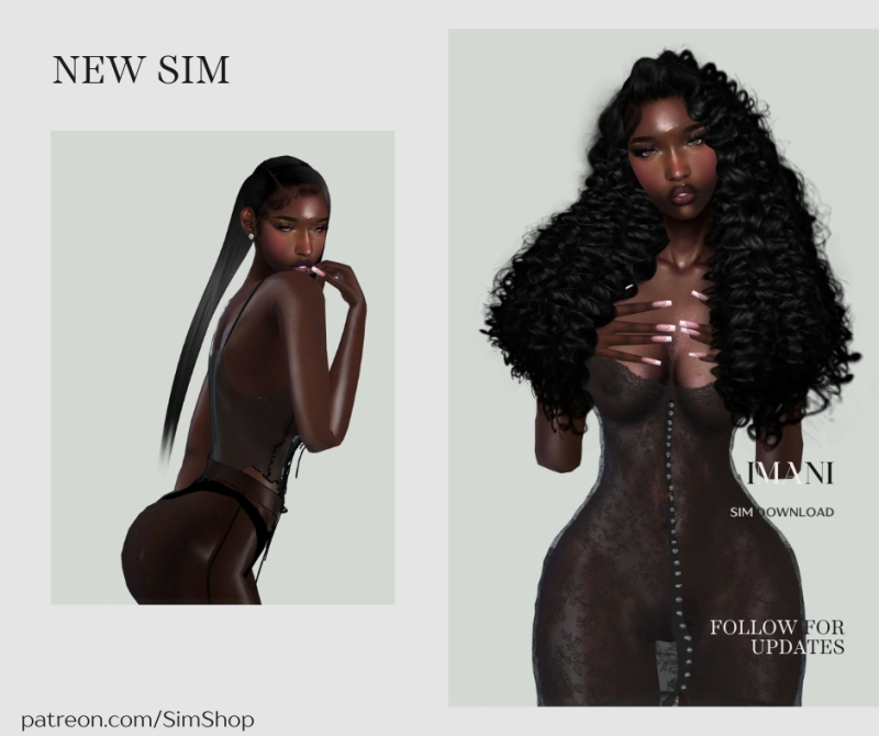 Alpha Imani Lorraine by simshop - The Sims 4 Custom Content