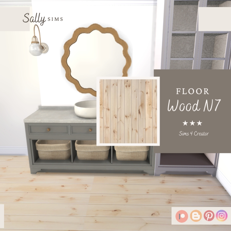 Alpha Floor WOOD N7 by sally4sims - The Sims 4 Custom Content