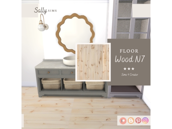 Alpha Floor WOOD N7 - The Sims 4 Custom Content