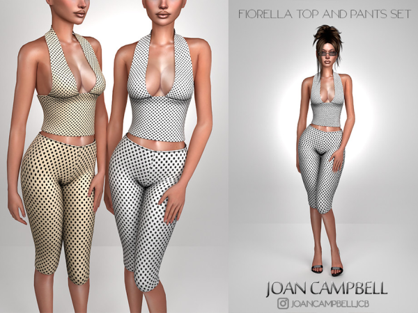 Sims 4 Alpha Leggings CC: FIORELLA TOP AND PANTS SET by Joan_Campbell_Beauty_
