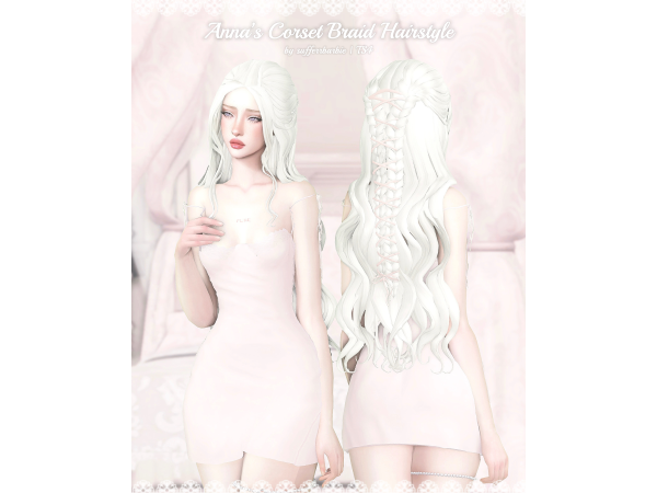 Maxis Match Anna's Corset Braid by sufferrbarbie - The Sims 4 Custom Content