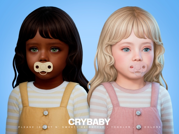 Maxis Match CRYBABY Please Hairstyle (Short 'n Sweet) I Toddler - The Sims 4 Custom Content