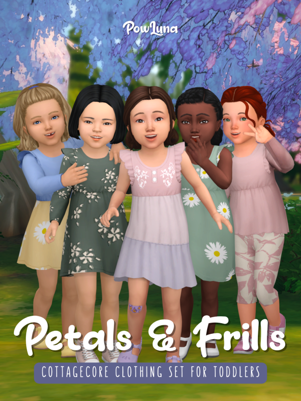 Maxis Match PETALS FRILLS by simsfinds - The Sims 4 Custom Content