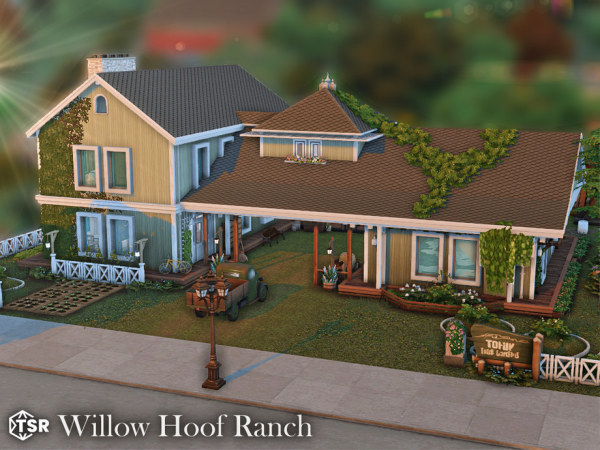 Maxis Match Willow Hoof Ranch l noCC by simzmora - The Sims 4 Custom Content