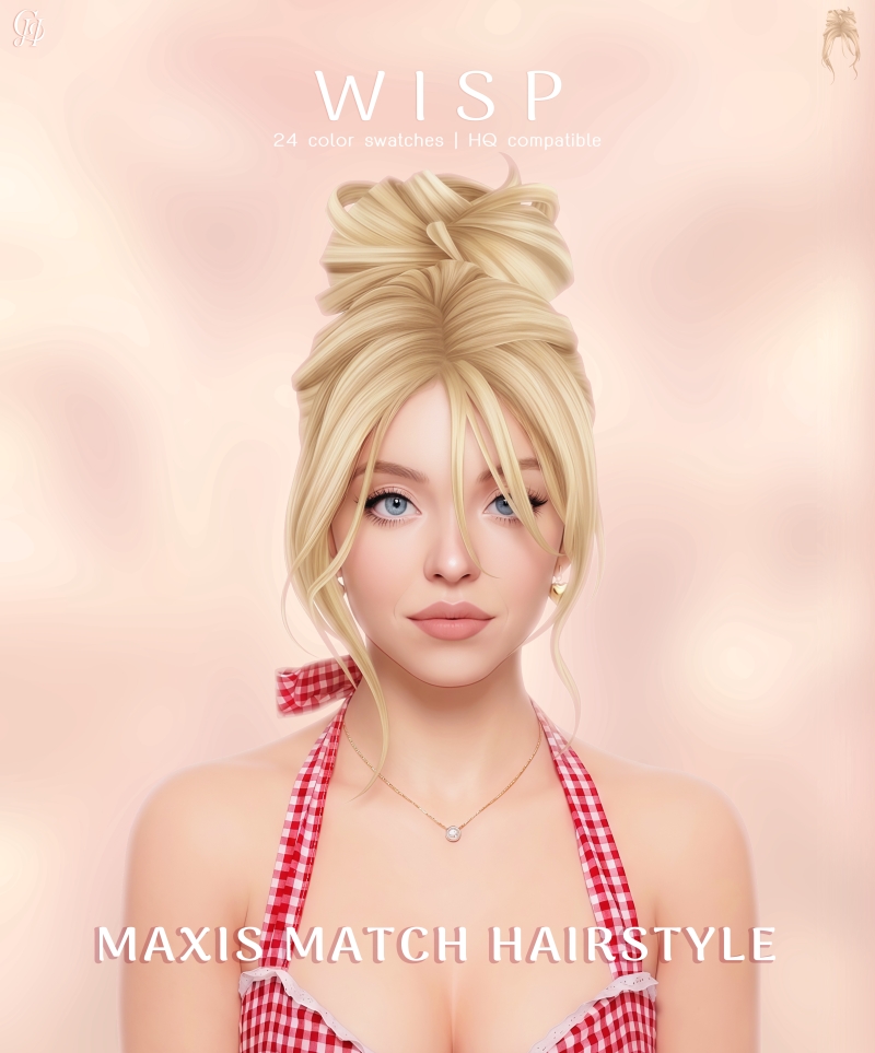 Maxis Match Wisp (Maxis Match Hairstyle) by greenteahoney - The Sims 4 Custom Content