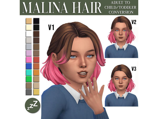 Maxis Match SIMSTROUBLE HAIR CONVERSIONS by sleepyz sims - The Sims 4 Custom Content