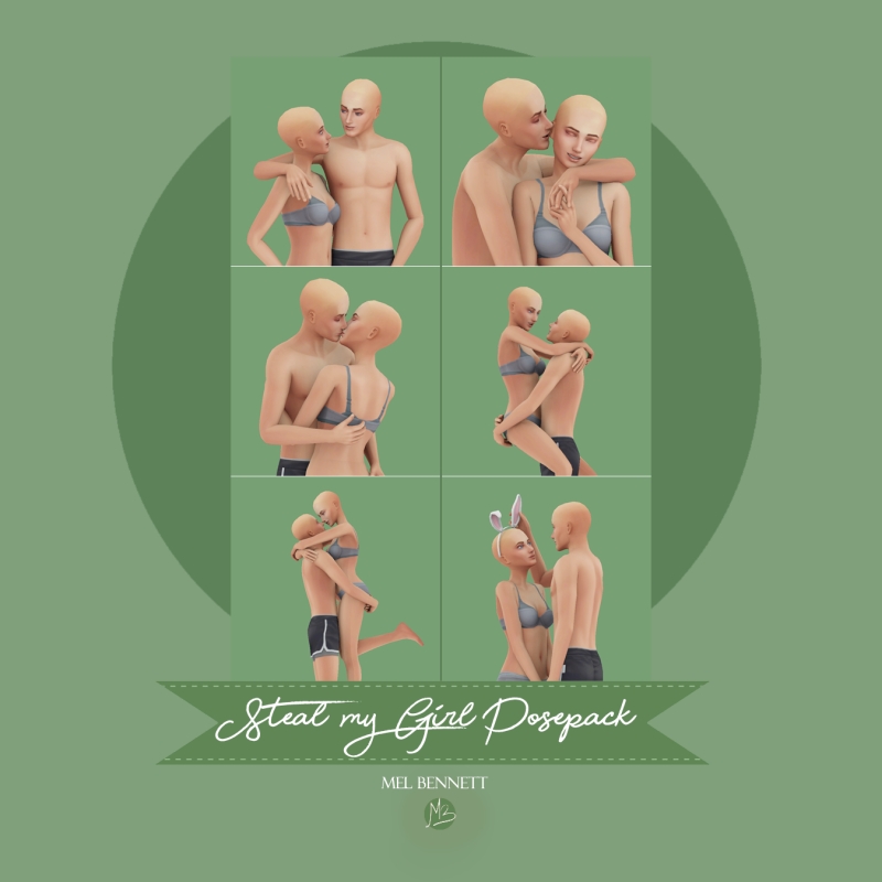 Mix Steal My Girl Posepack by melbennett - The Sims 4 Custom Content