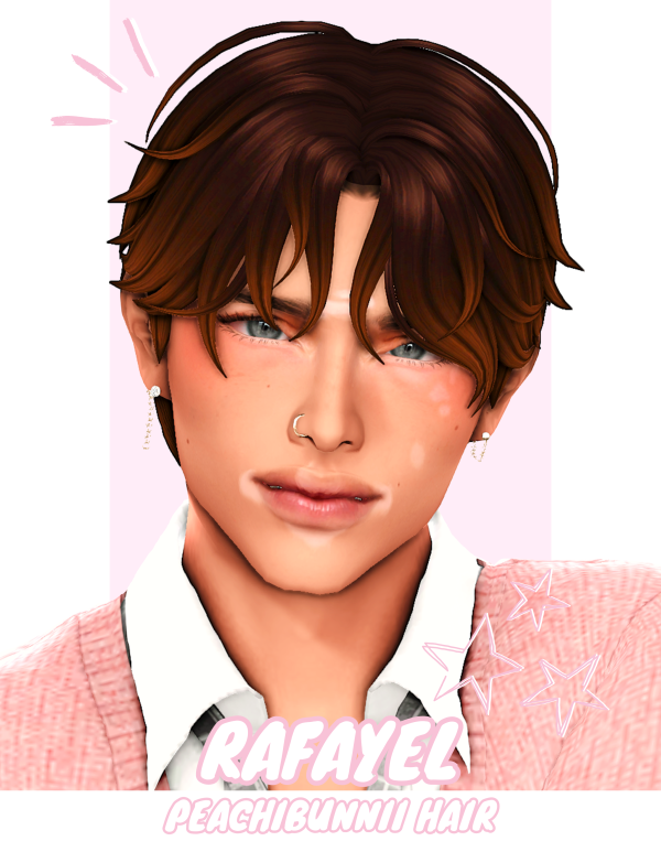 Maxis Match Rafayel Hair by simsfinds - The Sims 4 Custom Content