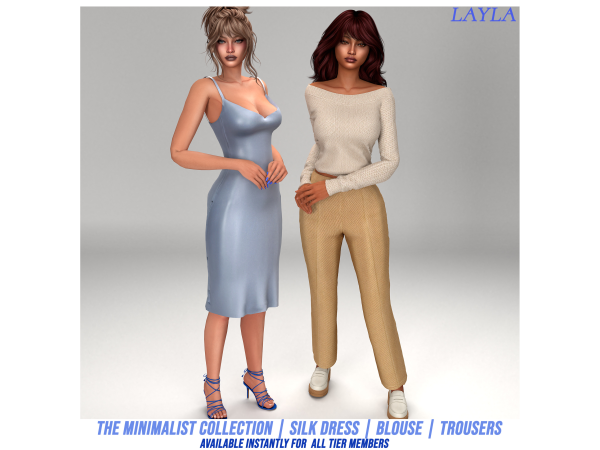 Alpha patreon The Minimalist Collection Set 1 - The Sims 4 Custom Content