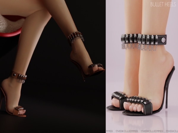 Alpha Bullet heels - The Sims 4 Custom Content