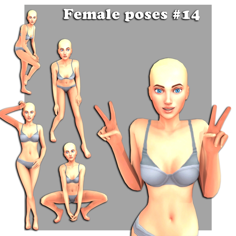 Mix Female poses 14 by simmer_creator - The Sims 4 Custom Content