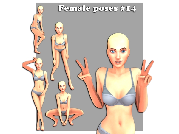 Mix Female poses 14 - The Sims 4 Custom Content