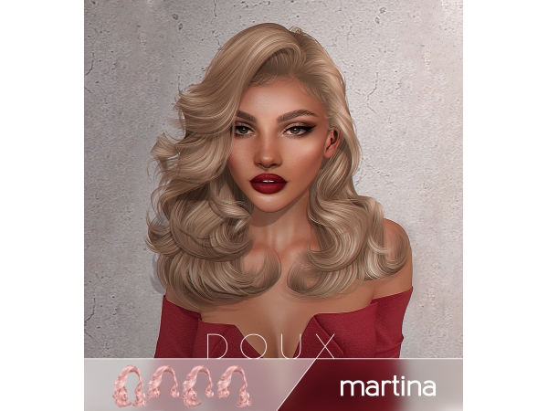 Alpha Doux Martina Hairstyle - The Sims 4 Custom Content