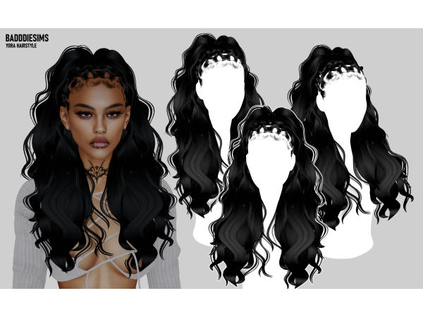 Mix YORA HAIRSTYLE by BadddieSims - The Sims 4 Custom Content