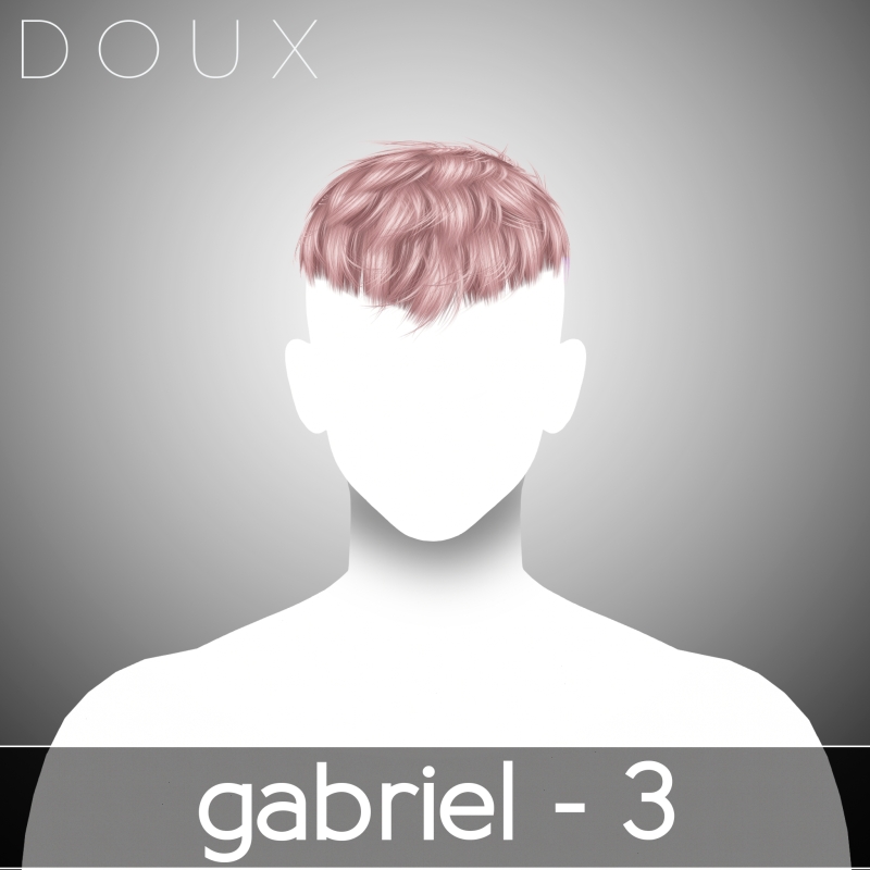 Alpha GABRIEL HAIRSTYLE Free style by douxhair - The Sims 4 Custom Content