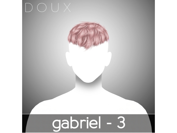 Alpha GABRIEL HAIRSTYLE Free style - The Sims 4 Custom Content