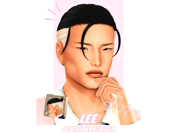 Maxis Match Lee Hair by Peachibunnii - The Sims 4 Custom Content