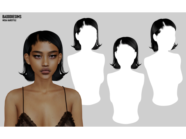 Alpha MISIA HAIRSTYLE by BadddieSims - The Sims 4 Custom Content