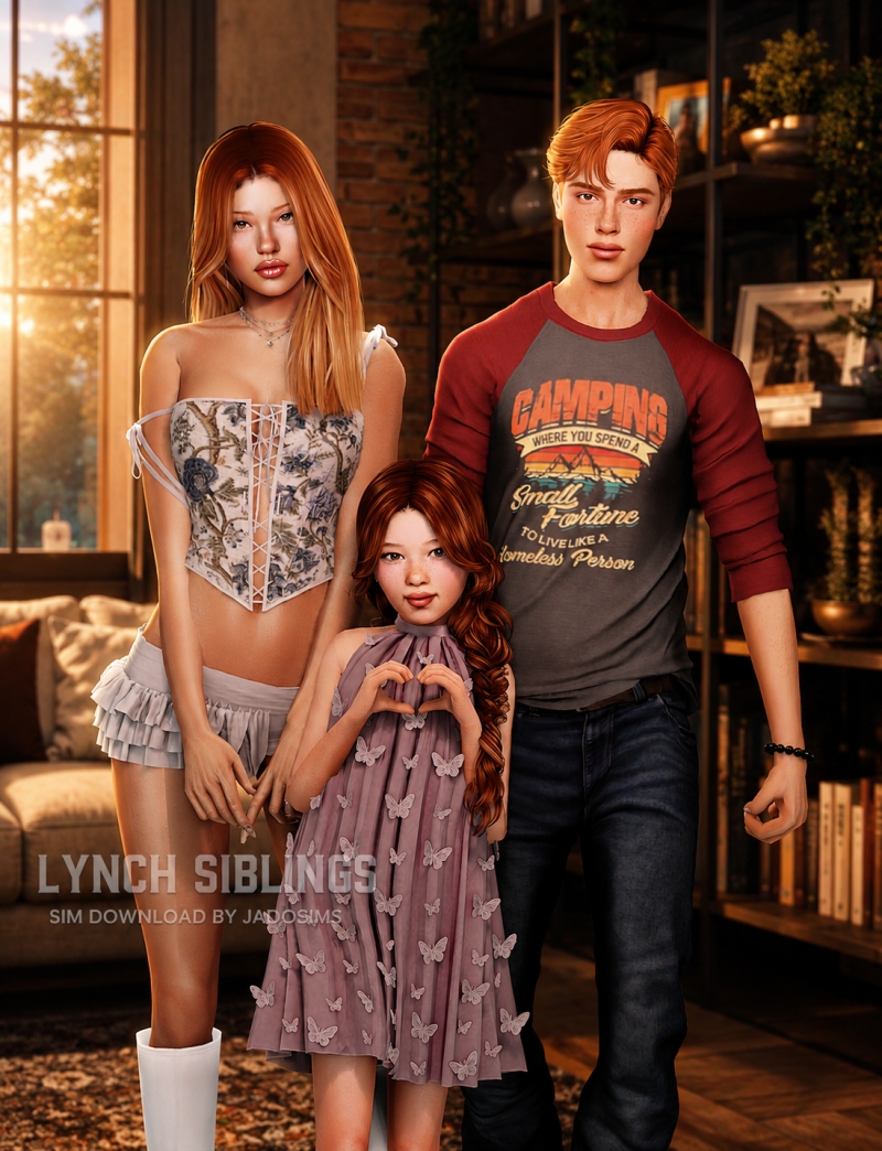 Alpha Lynch Siblings (Sim Download by shopwithflynnn - The Sims 4 Custom Content