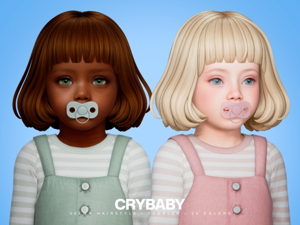 Maxis Match CRYBABY Velma Hairstyle I Toddler - The Sims 4 Custom Content
