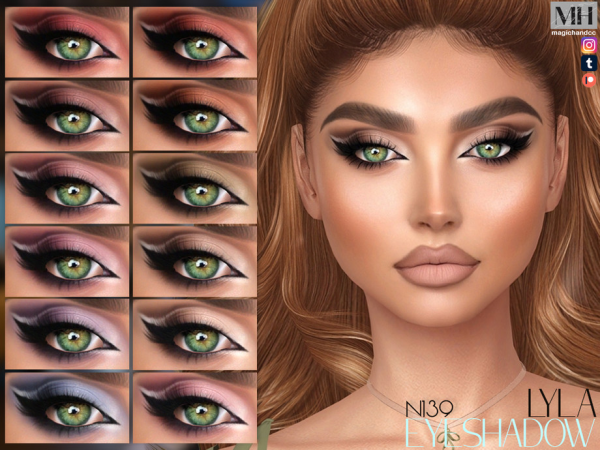 Alpha Lyla Eyeshadow - The Sims 4 Custom Content