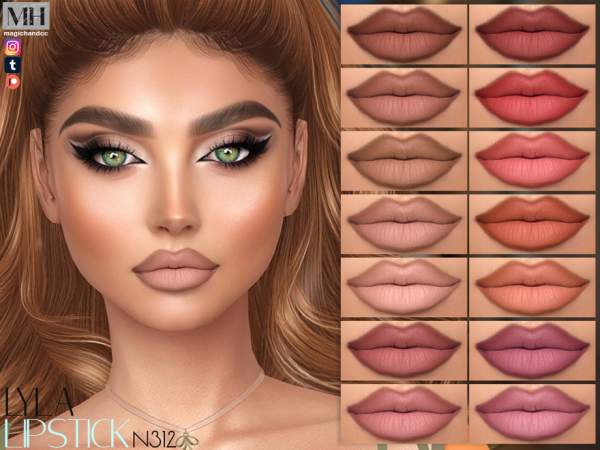 Alpha Lyla Lipstick - The Sims 4 Custom Content