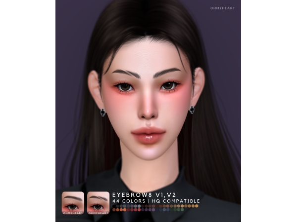 Maxis Match EYEBROW8 V1V2 - The Sims 4 Custom Content