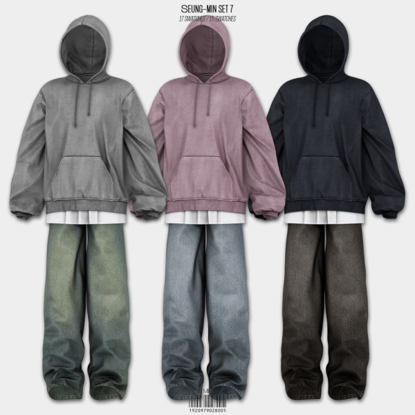 Alpha Seung Min Set 7 by simsfinds - The Sims 4 Custom Content