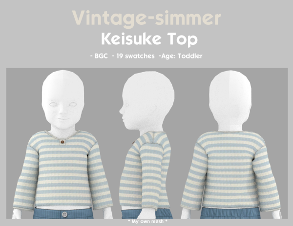Alpha Keisuke Top simmer by simsfinds - The Sims 4 Custom Content