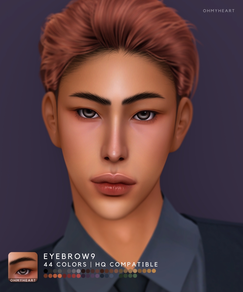 Maxis Match EYEBROW9 by ohmyheart - The Sims 4 Custom Content