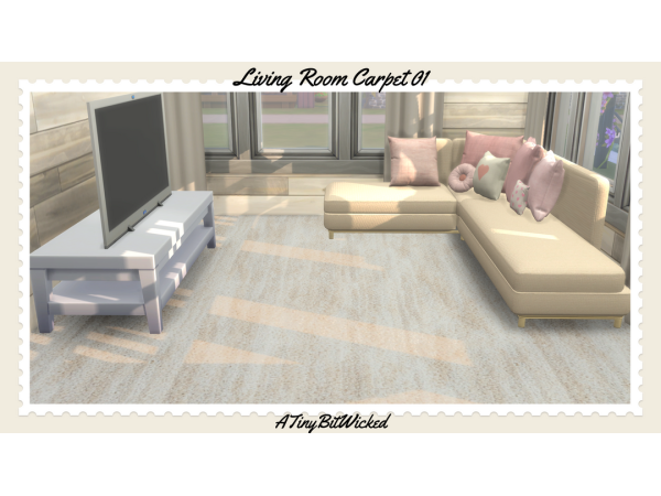 Alpha Living room carpet 01 - The Sims 4 Custom Content