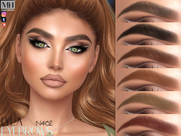 Alpha Lyla Eyebrows - The Sims 4 Custom Content
