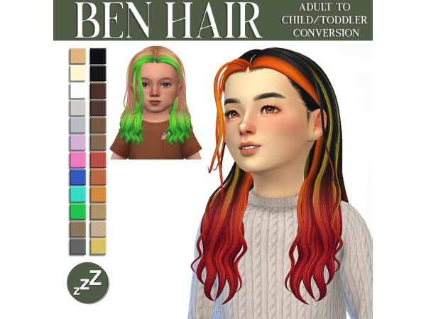 Maxis Match DAYLIFESIMS HAIR CONVERSIONS by sleepyz sims - The Sims 4 Custom Content