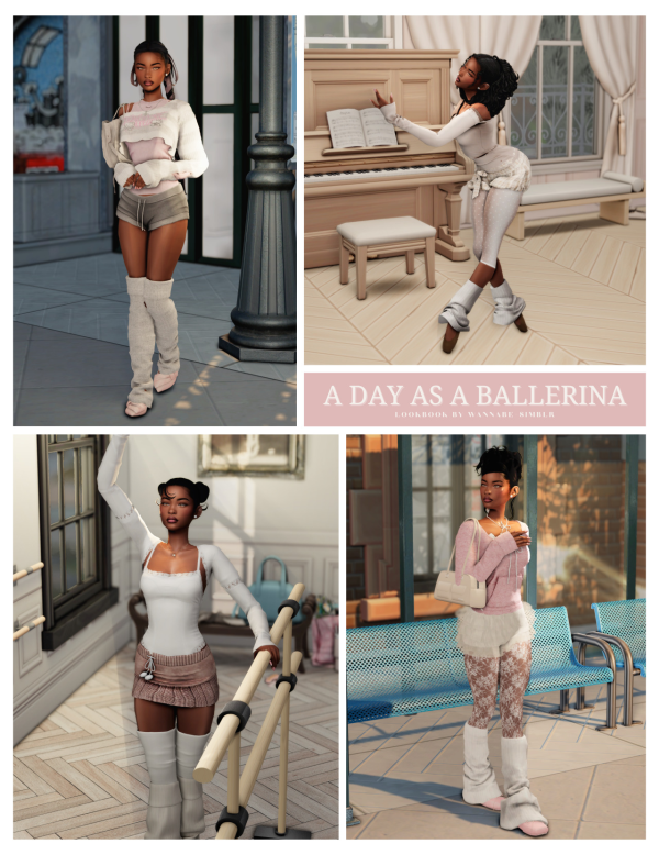 Maxis Match A DAY IN MY LIFE Ballet dancer edition ft Whitney Jordan by simsfinds - The Sims 4 Custom Content