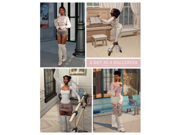 Maxis Match A DAY IN MY LIFE Ballet dancer edition ft Whitney Jordan by wannabe - The Sims 4 Custom Content