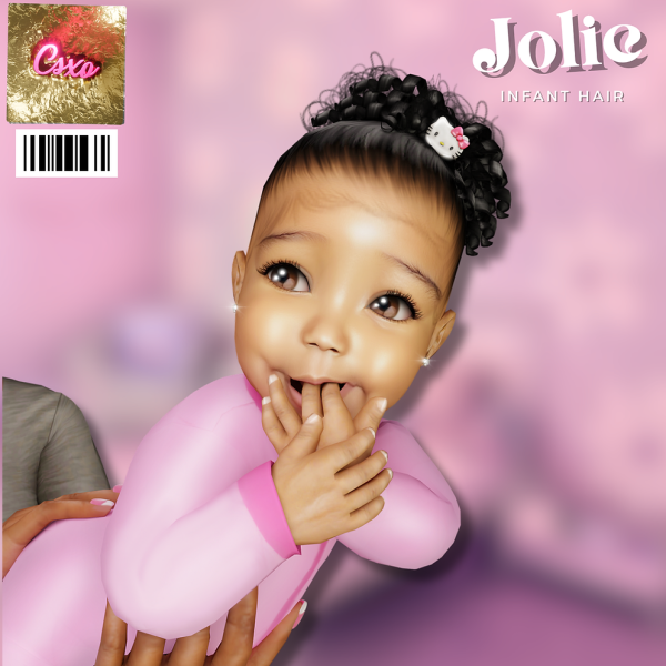 Alpha Jolie Hair by simsfinds - The Sims 4 Custom Content