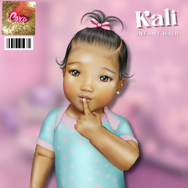 Alpha Kali Infant Hair by simsfinds - The Sims 4 Custom Content