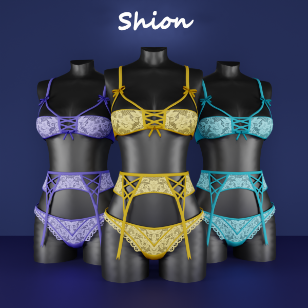 Alpha Shion Raya Blossom Tied Set by shion_sims - The Sims 4 Custom Content