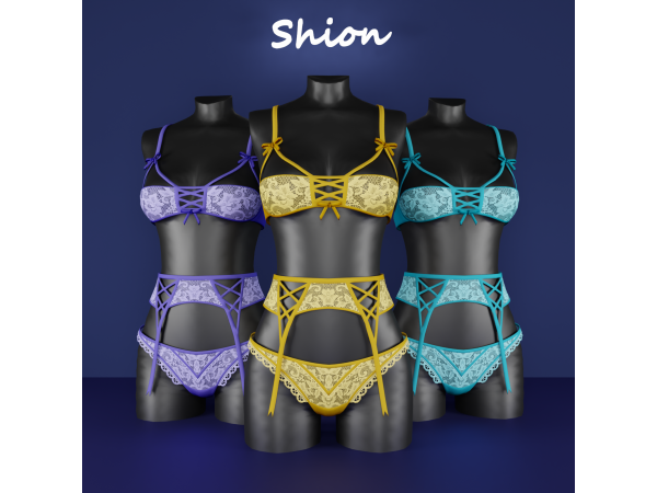 Alpha Shion Raya Blossom Tied Set - The Sims 4 Custom Content