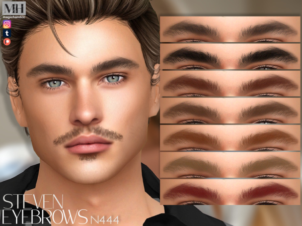 Alpha Steven Eyebrows - The Sims 4 Custom Content