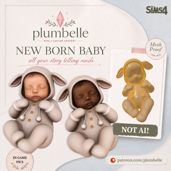 Mix Little Lamb Dreamer by plumbelle - The Sims 4 Custom Content