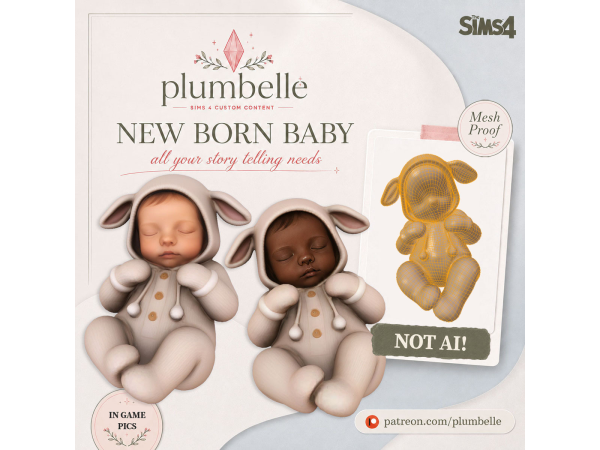 Mix Little Lamb Dreamer by plumbelle - The Sims 4 Custom Content