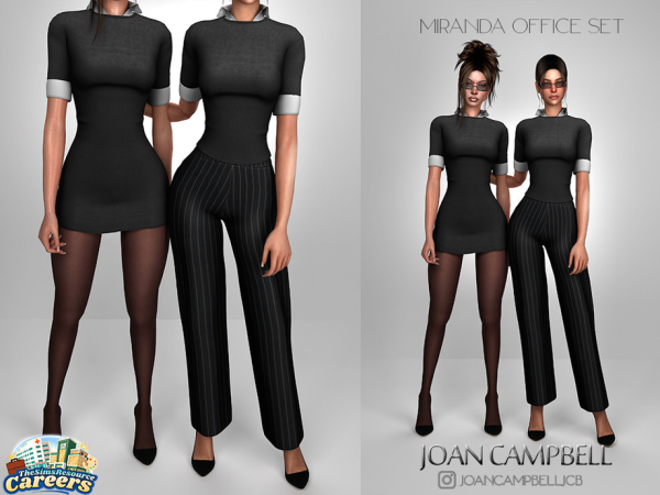 Alpha MIRANDA OFFICE SET by Joan_Campbell_Beauty_ - The Sims 4 Custom Content