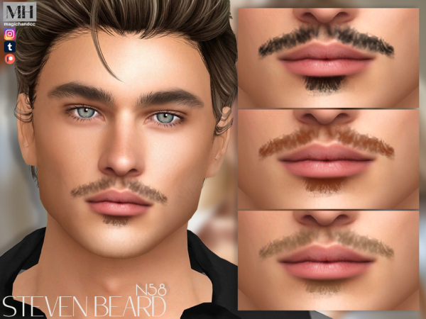Alpha Steven Beard Patreon - The Sims 4 Custom Content