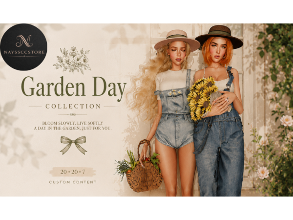 Alpha Garden Day Collection by NAyssccStore - The Sims 4 Custom Content